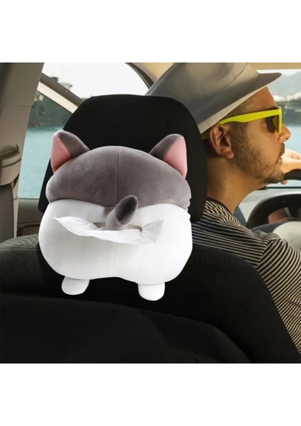 Kedi Araba Doku Kutusu Peluş Hayvanlar Sevimli Peçete Doku Kağıt Tutucu Araba Styling Taşınabilir Kağıt Paketi Durumda Araba Koltuğu Peçete Kağıt Standı (Yurt Dışından) modelleri