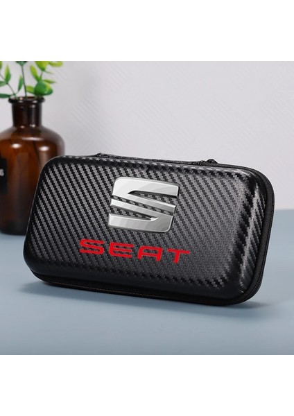 Siyah Çok Işlevli Karbon Fiber Araba Sürüş Malzemeleri Toledo Leon Exeo Mk3 Mk2 5f Ateca Altea Bolero Salsa Tango Için Saklama Çantası (Yurt Dışından)