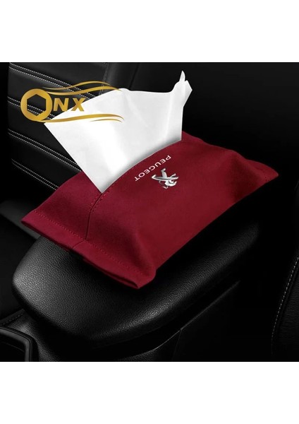Siyah Araba Doku Kutusu Pompalama Kutusu Peugeot Için Çok Fonksiyonlu Yaratıcı Doku Çantası (Yurt Dışından)