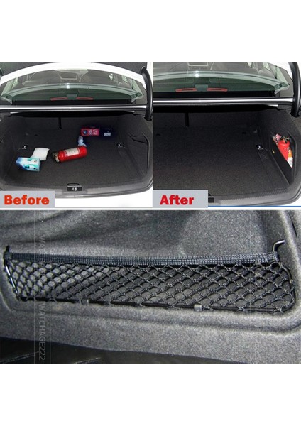 Araba Arka Arka Bagaj Koltuk Saklama Çantası Örgü Oto Organizatör Elastik Dize Net Çanta Audi A4 B8 Için Araba Aksesuarları (Yurt Dışından) fiyatları