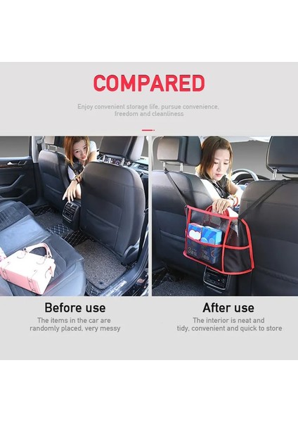 B Tipi Siyah Evrensel Oto Koltuğu Sırt Çantası Iç Oto Örgü Organizatör Ağları Çoklu Cepler Koltuklar Çanta Tutacağı Kese Otomobiller Ürünler (Yurt Dışından) fırsatları