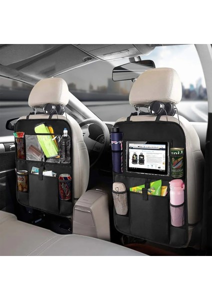 2 Adet Ar Koltuk Arka Organizatör Çocuklar Çocuklar Için Dokunmatik Ekran Tablet Tutucu Koruyucu ile 5 Depolama Cepler Araba Aksesuarları (Yurt Dışından) fiyatları