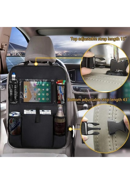 2 Adet Ar Koltuk Arka Organizatör Çocuklar Çocuklar Için Dokunmatik Ekran Tablet Tutucu Koruyucu ile 5 Depolama Cepler Araba Aksesuarları (Yurt Dışından) fırsatları