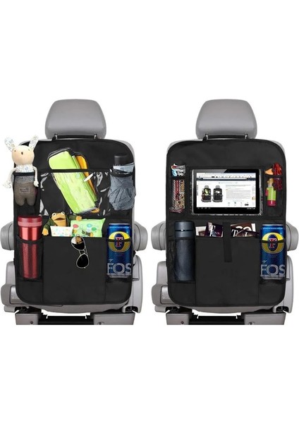 2 Adet Ar Koltuk Arka Organizatör Çocuklar Çocuklar Için Dokunmatik Ekran Tablet Tutucu Koruyucu ile 5 Depolama Cepler Araba Aksesuarları (Yurt Dışından) indirimleri