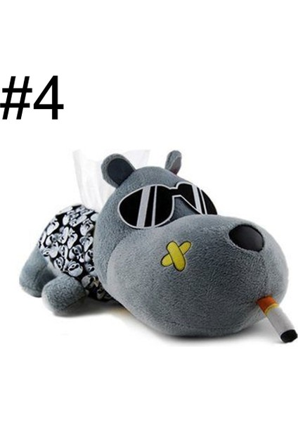 No.4 Boyutu Ar Kağıt Havlu Saklama Kutusu Araba Kol Dayama Kutusu Karikatür Doku Kutusu 3D Sevimli Peluş Oyuncak Asılı Araba Koltuğu Arkası Tepsi Güneşlik (Yurt Dışından)