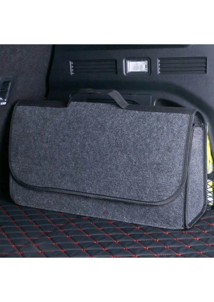 Gy 50*17*24 cm Araba Bagaj Organizatör Araba Saklama Çantası Kargo Konteyner Kutusu Yanmaz Istifleme Toplama Tutucu Çok Cep Araba Styling (Yurt Dışından)