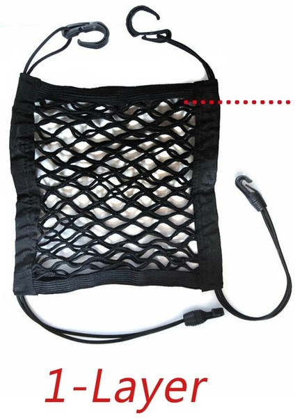 1-Katman Koltuklar Arası 3 Katmanlı Araba Depolama Net Çanta Araba Bölücü Pet Bariyer Gerilebilir Elastik Örgü Çanta Organizatör Oto Aksesuarları (Yurt Dışından)