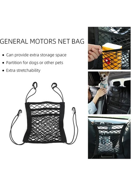 1-Katman Koltuklar Arası 3 Katmanlı Araba Depolama Net Çanta Araba Bölücü Pet Bariyer Gerilebilir Elastik Örgü Çanta Organizatör Oto Aksesuarları (Yurt Dışından) indirimleri