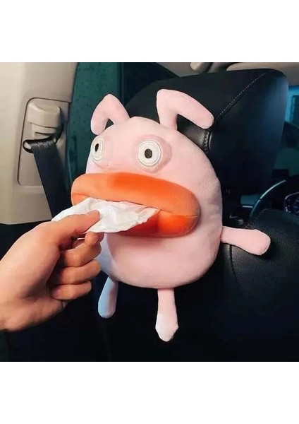 H Karikatür Sevimli Araba Doku Kutusu Yaratıcı Araba Asılı Tip Çekmece Kutusu Kapağı Araba Koltuğu Arka Kol Dayama Kutusu Doku Çantası (Yurt Dışından)