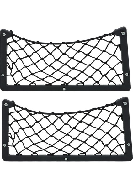 2 Adet Kamp Araba Net Organizatör Saklama Çantası Cep Kapı Paneli Otobüs Koltuğu Arka Montaj Organizatör Mesh Telefon Tutucu Ağ Cüzdan Anahtarı Için (Yurt Dışından)