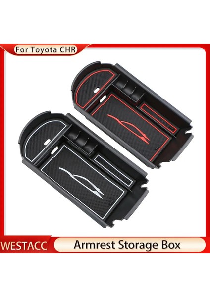Siyah Mat Araba Merkezi Konsol Kol Dayama Kutusu Saklama Kutusu Toyota C-Hr Chr Organizatör Konteyner Tutucu Tepsi Aksesuarları (Yurt Dışından) modelleri
