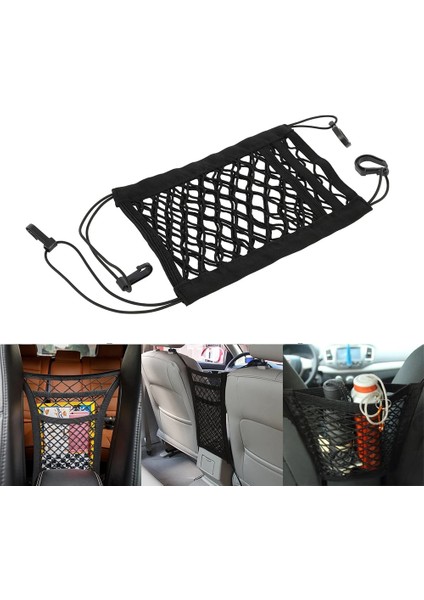 3 Katman Katmanlar Araba Depolama Ağı Çanta Organizatör Tutucu Örgü Koltuk Arka Askı Bagaj Kancaları Dize Kiti Off Road 4x4 Kamyon Oto Aksesuarları (Yurt Dışından) fırsatları