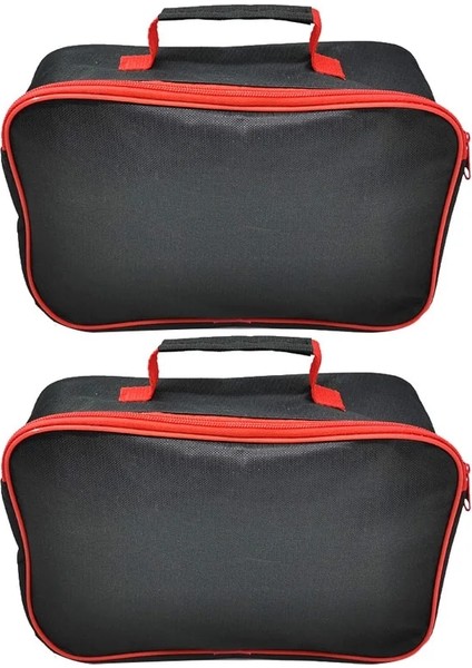 26X17X9CM-2 Adet Araba Taşınabilir Kılıfı Gövde Organizatör Saklama Kutusu Elektrikli Süpürge Temizleme Alet Çantası Kolu ile Fermuar Kapatma Aşınmaya Dayanıklı (Yurt Dışından)