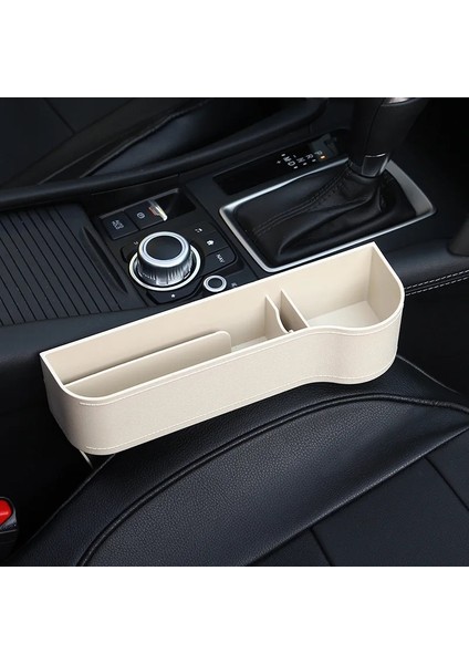 Beyaz Yardımcı Pilot Araba Koltuğu Organizatör Aralık Saklama Kutusu Araba Organizatör Boşluk Yarık Dolgu Tutucu Cüzdan Telefon Yarık Cep Oto Araba Aksesuarları (Yurt Dışından)
