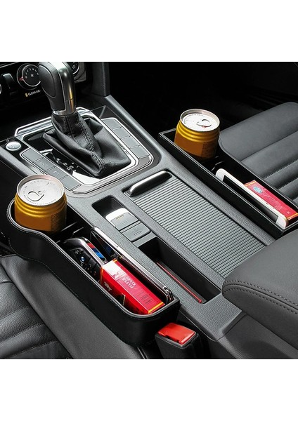 Beyaz Yardımcı Pilot Araba Koltuğu Organizatör Aralık Saklama Kutusu Araba Organizatör Boşluk Yarık Dolgu Tutucu Cüzdan Telefon Yarık Cep Oto Araba Aksesuarları (Yurt Dışından) fırsatları
