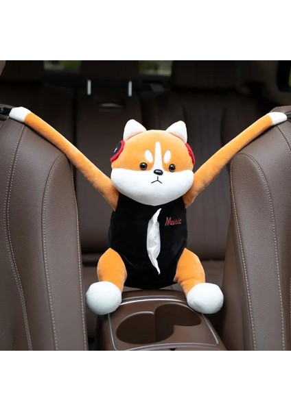 A Araba Doku Kutusu Asılı Araba Iç Kol Dayama Kutusu Güneşlik Pompalama Arabası Pompalama Kutusu Karikatür Sevimli Yaratıcı Doku Kutuları (Yurt Dışından)