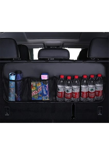 Siyah Araba Arka Koltuk Organizatör Oto Koltuğu Arka Saklama Çantası Otomobil Gövde Kargo Örgü Süsler Çeşitli Eşyalar Gadget Iç Aksesuarlar (Yurt Dışından) fiyatları