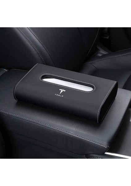 Siyah 2021 Tesla Model 3 Için Yeni Model Y Kağıt Çok Fonksiyonlu Doku Kutusu Araba Aksesuarları Araba Modeli Üç Tesla3 Için Iç (Yurt Dışından)