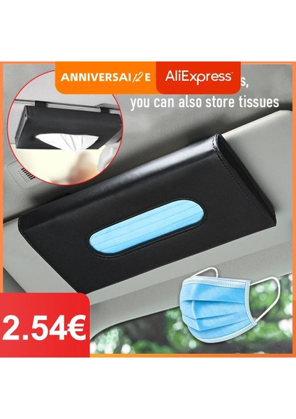 Klipsli Bej Araba Doku Kutusu Araba Güneşlik Doku Kutusu Tutucu Oto Iç Depolama Maskesi Saklama Kutusu Dekorasyon Için Evrensel Araba Aksesuarları (Yurt Dışından) modelleri