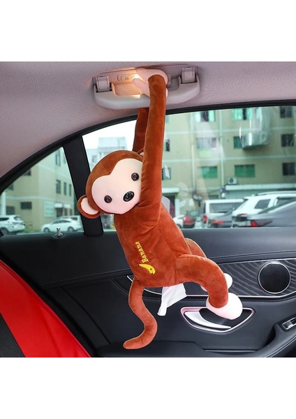 Kırmızı Araba Yaratıcı Karikatür Sevimli Maymun Kağıt Kutusu Araba Asılı Kağıt Peçete Doku Kutusu Kapak Tutucu Araba Ev Ofis Hediye Için Taşınabilir (Yurt Dışından) fiyatları