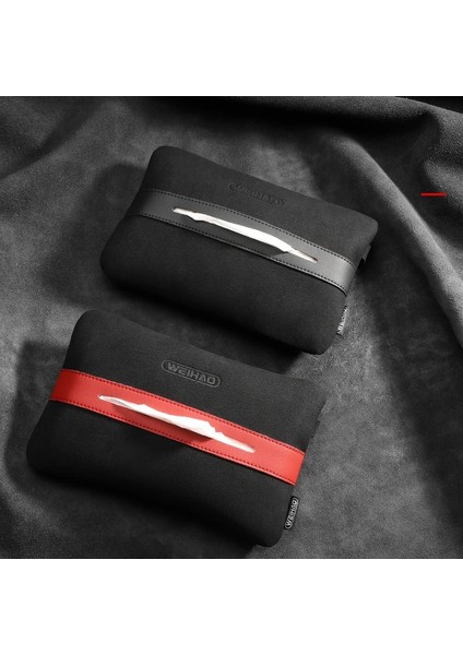 Siyah ve Kırmızı-1 Adet Weihao Süet Süet Araba Koltuğu Arka Doku Kutusu Kapağı Peçete Kağıt Saklama Kutusu Kasa Tutucu Araba, Araba Dekorasyon (Yurt Dışından) fiyatları