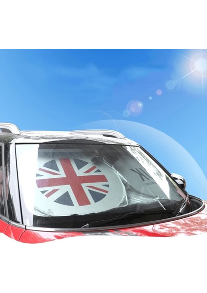 Gri Union Jack Araba Güneşlik Ön Arka Cam Siperliği Güneş Koruması Mını Cooper Için Bir S R50 R55 R56 R60 F54 F55 F60 Taşralı Aksesuar (Yurt Dışından)