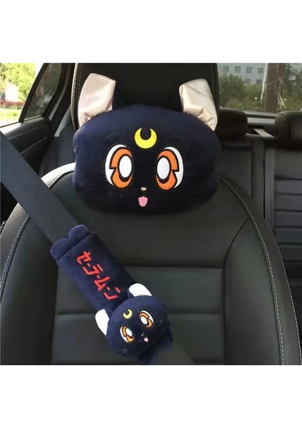 1 Takım Beyaz Stil Peluş Kitty Araba Yastıkları Luna Kedi Koltuk Boyun Desteği Araba Kafalık Yastığı Oto Boyun Dayanağı Yastığı Iç Araba Aksesuarları (Yurt Dışından) fiyatları