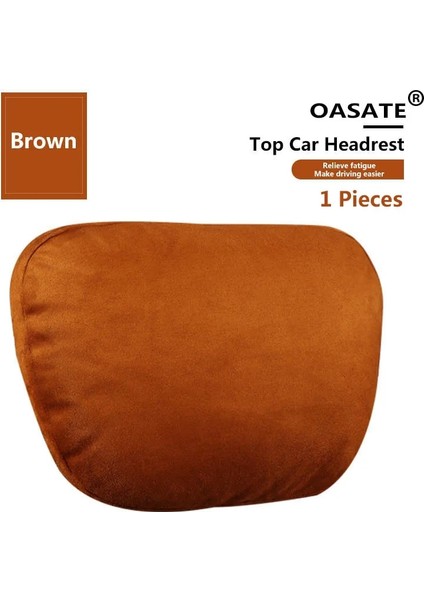 1 Adet Kahverengi Tarzı En Li Araba Kafalık Boyun Desteği Koltuk Maybach Tasarım S Sınıfı Yumuşak Evrensel Ayarlanabilir Araba Boyun Yastığı Bel Yastığı (Yurt Dışından)