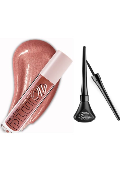 Dolgunlaştıran Dudak Parlatıcısı 202 Loverdose + Deep Matte Waterproof Dipliner - Mat Dipliner
