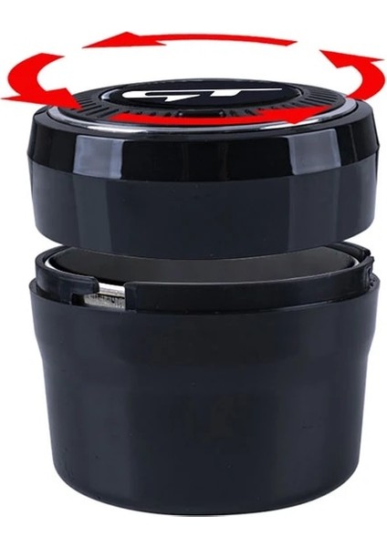 Kırmızı Araba Aksesuarları Küllük Düğme Açık Stil LED Paslanmaz Çelik Plastik Kia Gt Gtline Forte Rıo Stınger Seltos K3 Kx5 K4 K5 (Yurt Dışından) modelleri