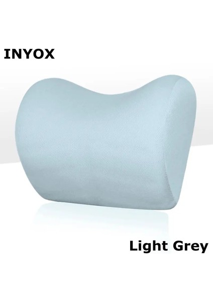 C1-Açık Gri Stili Ar Koltuk Başlığı Boyun Yastığı Oto Koltuk Sandalyesi Hafızalı Köpük Minder Kumaş Kapak Yumuşak Baş Desteği Seyahat Desteği (Yurt Dışından)