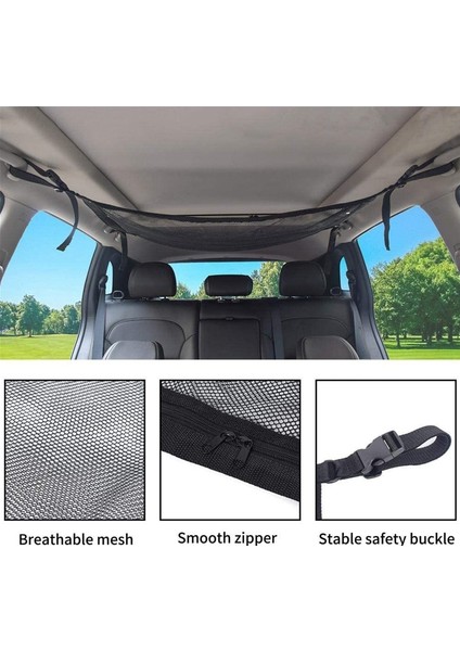 Ordu Yeşili Yükseltme Araba Tavan Depolama Ağı Çatı Iç Saklama Çantası Araba Depolama Ağı Araba Iç Kargo Ağı Çanta Çeşitli Eşyalar Saklama Çantası (Yurt Dışından) indirimleri