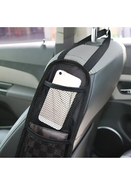 Siyah Araba Koltuğu Düzenleyici Oto Koltuğu Yan Depolama Asılı Çanta Çok Cepli Içecek Tutacağı Örgü Cep Araba Düzenleyici Iç Aksesuar (Yurt Dışından) fırsatları