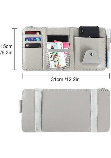 Siyah Araba Styling Visor Organizatör Oto Güneşlik Saklama Kılıfı Araba Organizatör Güneş Gözlüğü Tutucu Kart Organizatör Bilet Cebi Kalemlik (Yurt Dışından) indirimleri