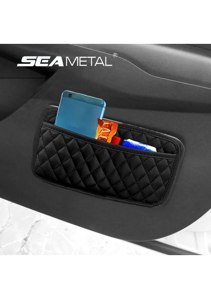 S Beden Çok Işlevli Araba Cep Çantaları Araba Saklama Kutusu Kartlar Için Toplama Çantası Cep Telefonu Anahtar Kartı Yapışkan Kılıf Iç Aksesuar (Yurt Dışından) fırsatları