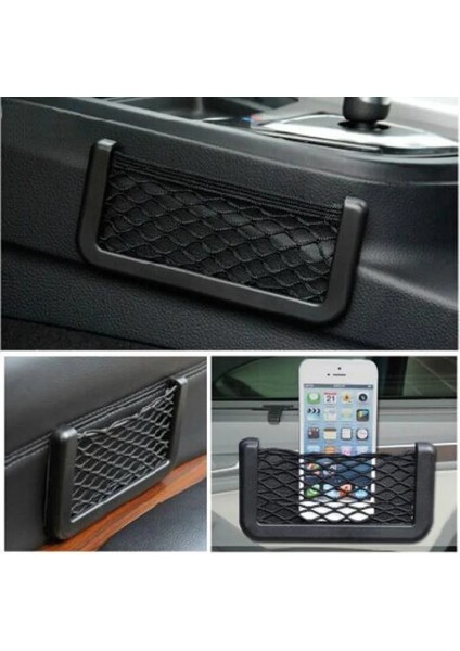 20 Santimetre Nissan Qashqai Için J10 J11 X-Trail Araba Koltuğu Yan Arka Depolama Net Çanta Telefon Tutucu Cep Organizatörleri Bagaj Ağı (Yurt Dışından) indirimleri