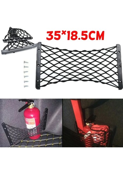 Araba Bagaj Organizatör Arka Bagaj Yan Kargo Ağı Elastik Depolama Mesh Yangın Söndürücü Bagaj Duvar Sticker Kılıfı Çanta (Yurt Dışından) fiyatları