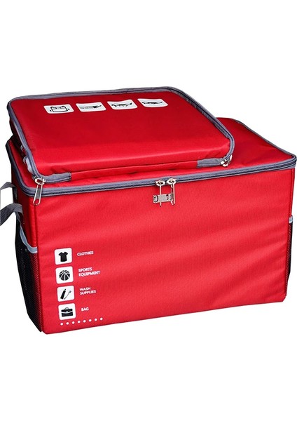 Kırmızı L Yüksek Li Pp Kurulu Istifleme Toplama Su Geçirmez Araba Gövde Organizatör Katlanabilir Saklama Çantası Kargo Saklama Kutusu Araba Aksesuarları (Yurt Dışından) fiyatları