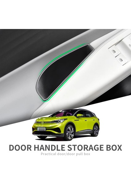 Id4 Kapı Kutusu 2 Adet Vw Id.4 Için Id4 Id 4 Kapı Kolu Saklama Kutusu Aksesuarları Araba Kapı Tutucu Tepsi Organizatör (Yurt Dışından)