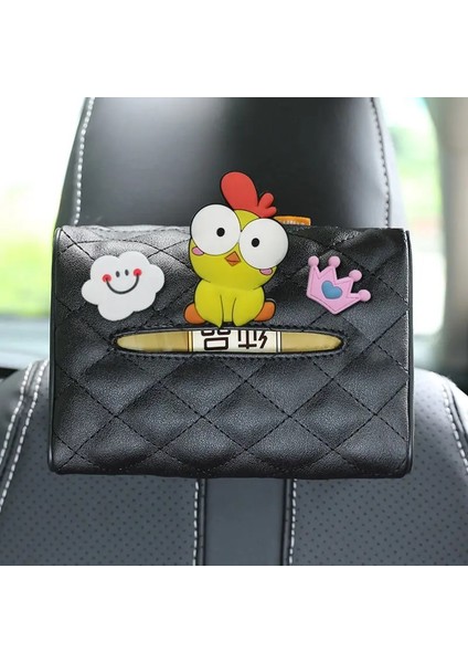 M Beden Yaratıcı Araba Doku Kutusu Kapağı Karikatür Sevimli Koltuk Araba Asılı Tip Araba Doku Kağıdı Çok Fonksiyonlu Araba Dekorasyonu (Yurt Dışından)