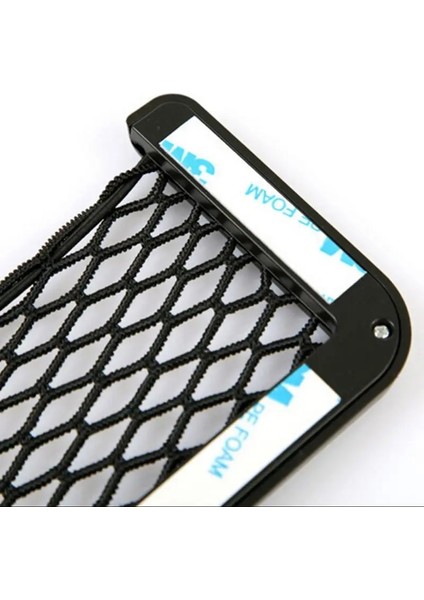 15X8CM Evrensel Araba Koltuğu Yan Arka Depolama Net Çanta Dize Çanta Örgü Cep Organizatör Audi A4 Için Cüzdan Telefon Net Çanta Için Stick-On (Yurt Dışından) modelleri