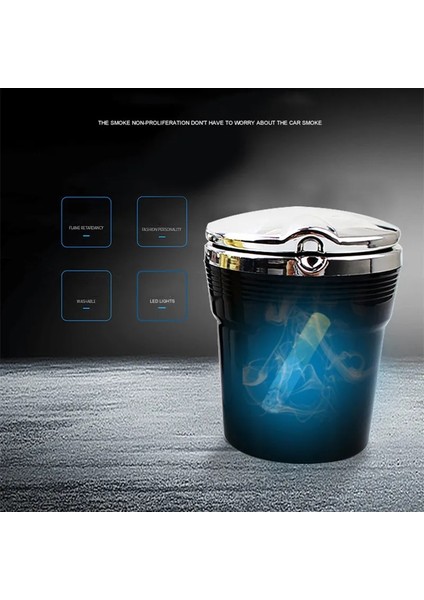 Altın LED Işık ile 100% Araba Küllük Sigara Dumanı Seyahat Sökücü Kül Silindiri Araba Dumansız Duman Bardak Tutucu Oto Aksesuarları (Yurt Dışından) indirimleri