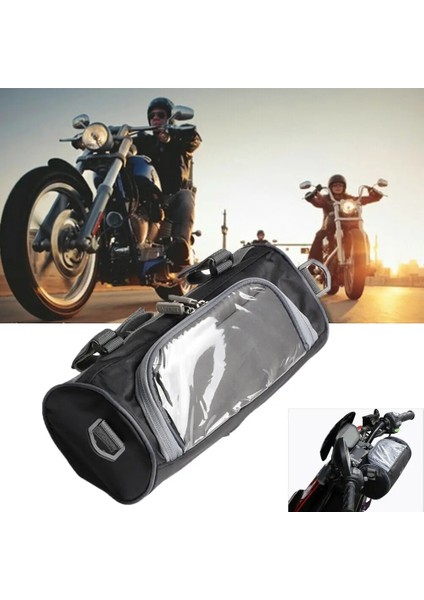 Evrensel Siyah Su Geçirmez Motosiklet Çantası Motosiklet Mıknatıs Tankı Çanta Motosiklet Ön Cam Çantası Gidon Saklama Kabı (Yurt Dışından) fiyatları