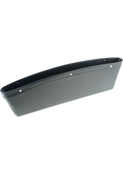 Gri 1 Adet Araba Organizatör Pu Deri Depolama Araba Koltuğu Yarık Boşluk Cep Depolama Eldiven Yuvası Kutusu 350*105*4MM (Yurt Dışından)