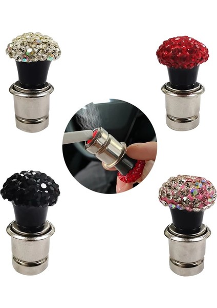 Kırmızı 1 Adet Ar Küllük 12V Duman Çakmak Araba Çakmak Dekorasyon Kristal Iç Aksesuarlar ile (Yurt Dışından) fiyatları