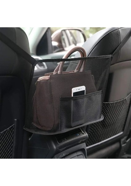 B Büyük Kapasiteli Araba Koltuğu Net Cep Çanta Çanta Tutucu Çanta Organizatör Depolama Pet Net Bariyer Arka Koltuklar Arasında Köpek Kılıfı (Yurt Dışından) fiyatları
