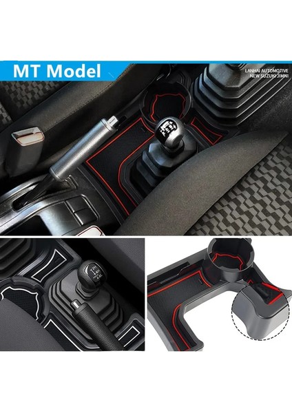 mt Model-Beyaz Suzuki Jimny Için Araba Merkezi Konsol Kupası Telefon Kartı Tutacağı Saklama Kutusu Vites Tepsisi Organizatör Atmt Modeli (Yurt Dışından)