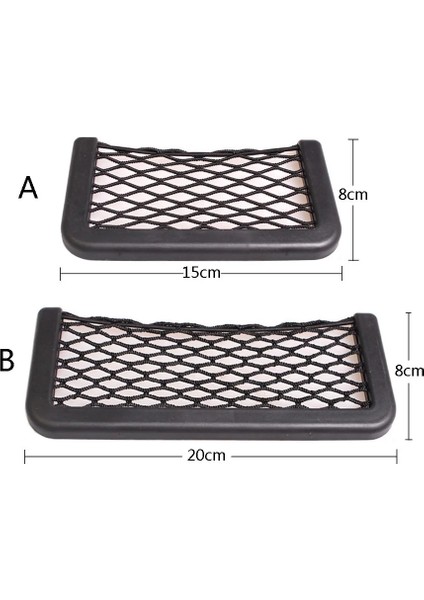 20X8 cm Jsny Ar Organizatör Saklama Çantası Oto Yapıştır Net Cep Telefon Tutucu Araba Aksesuarları 20*8cm 8*15CM Evrensel (Yurt Dışından)