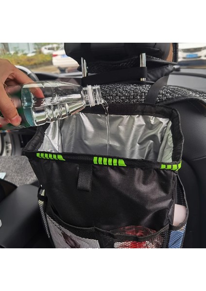 B Tipi Evrensel Katlanabilir Araba Çöp Kovası Çöp Torbası Kapağı Otomatik Arka Koltuk Çöp Kovası Atık Çöp Sepeti Organizatör Depolama Araba Aksesuarları (Yurt Dışından) fırsatları