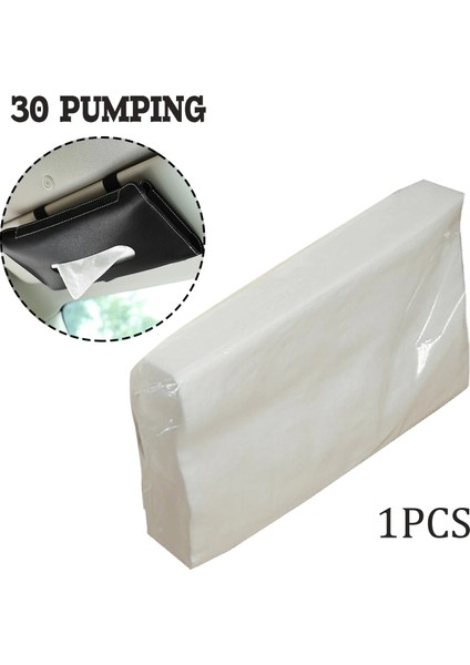 Beyaz 1 Paket Araba Mendilleri Ev Banyo Kullanımı Için Araba Mendil Kutusu Için Paket Başına Yan Doku (Yurt Dışından)